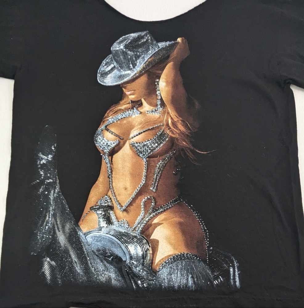 Beyonce 2023 Renaissance Tour Rhinestone Cowgirl with Concert Loc. Back 2X